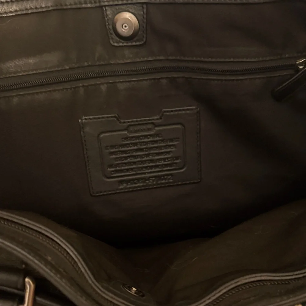 Coach Gray Plaid Men's Briefcase